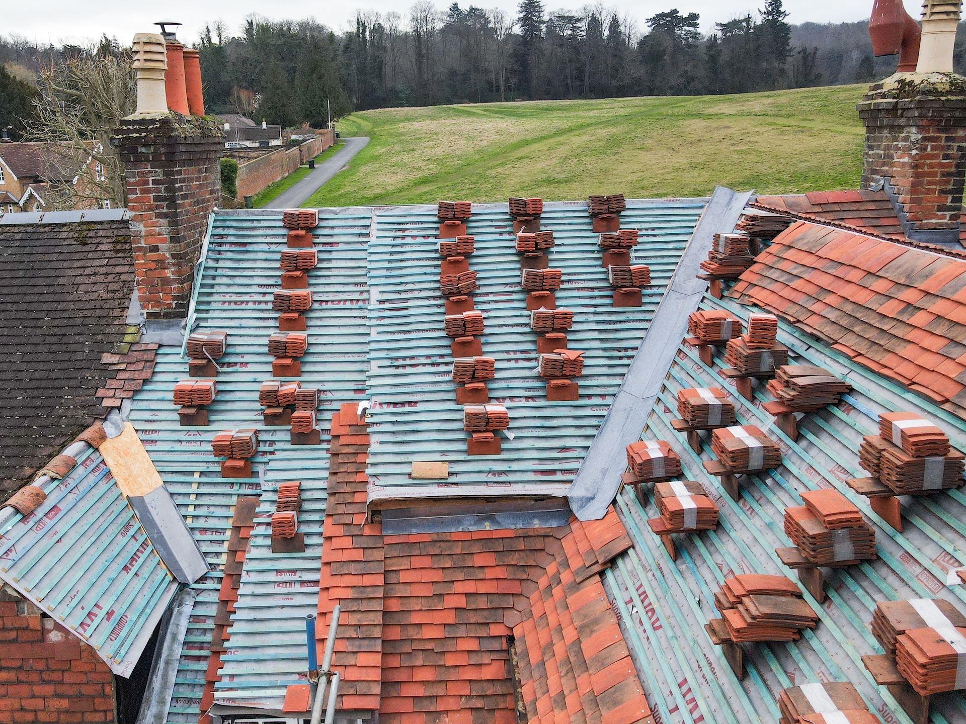 re-slating roof